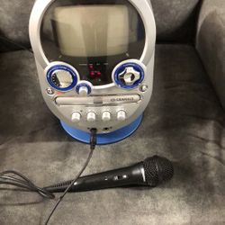 Karaoke Machine w/ CD Player & Microphone 