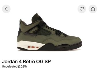 Jordan 4 Retro OG SP Undefeated (2025)