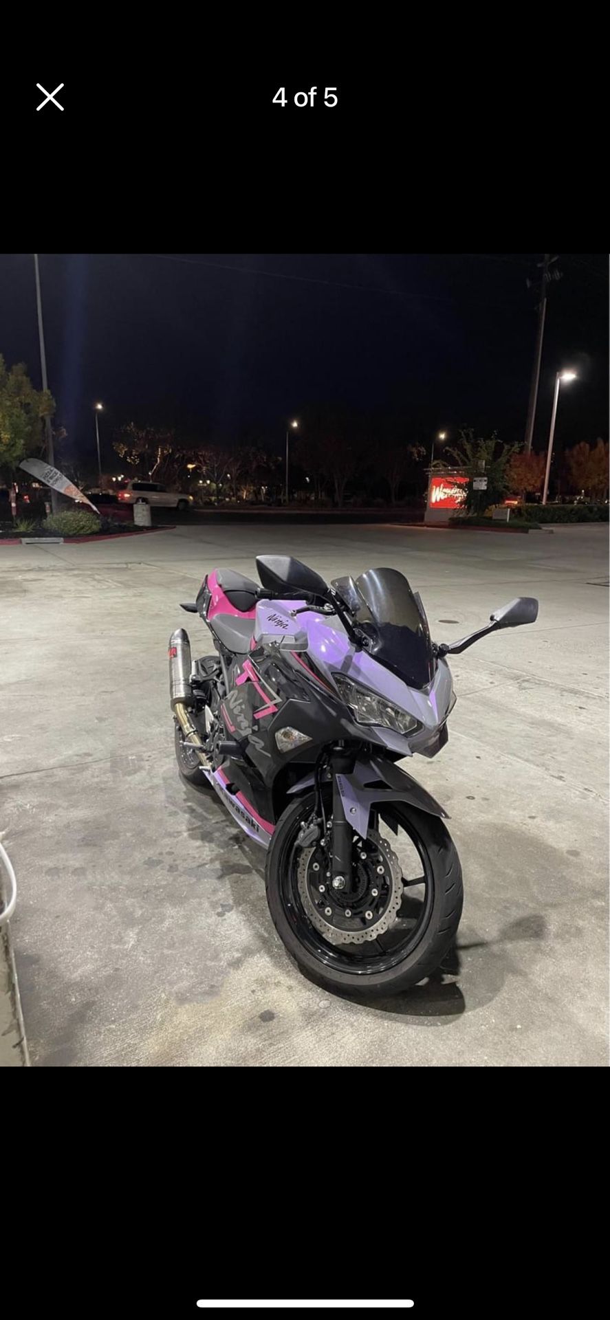 Kawasaki Ninja (contact info removed) Pink And Purple