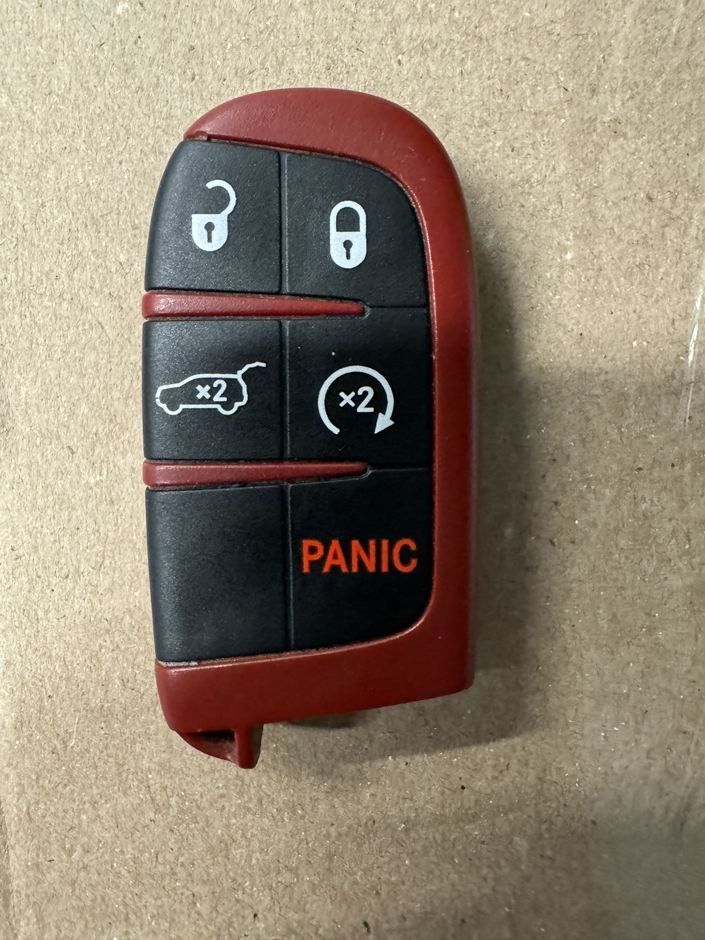 RED SRT TRACKHAWK KEY FOB Dodge Jeep Chrysler