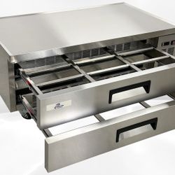 NSF stainless steel refrigerator Chefs Base CB52