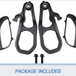 New Heavy Daty Front Car Tow Hooks Left & Right with Hardware Black Replacement for Dodge Ram 1500 DT with 3.6L 5.7L Engine 2019 2020 2021 2022 Replac