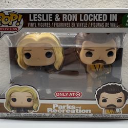 Funko Pop! Vinyl: Leslie Ron Locked In 2 Pack Target (Exclusive) Parks & Rec New