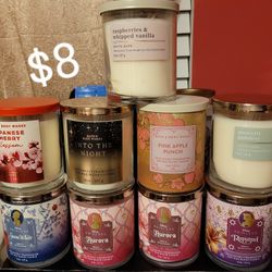Bath Body 1 Wick Candles