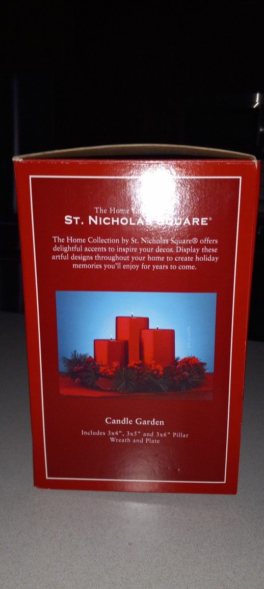 CANDLE GARDEN FROM THE HOME COLLECTION BY ST. NICHOLAS SQUARE NEW SEALED IN BOX