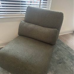 Green Wool Sofa Chair 