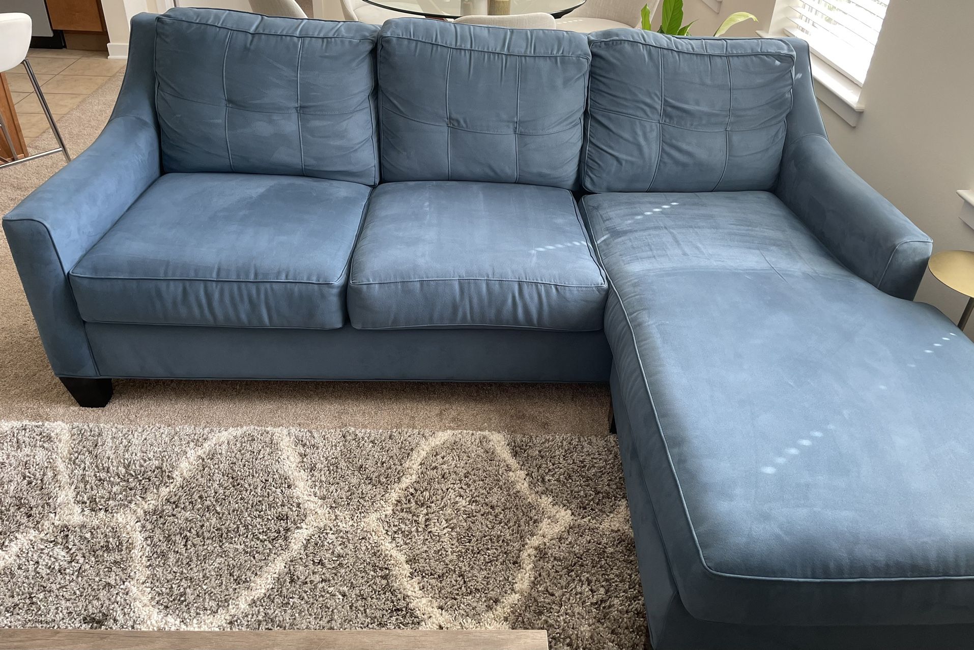 Macys Blue Couch With Chaise