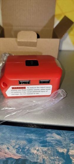 Made For Milwaukee Batteries. USB, Led Light, Dc Power. 18 Volt.