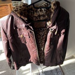 Blown Leather Jacket For Women Xl