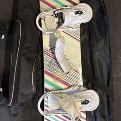 144cm Burton Snowboard With Boots