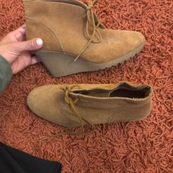 Suede Wedges 