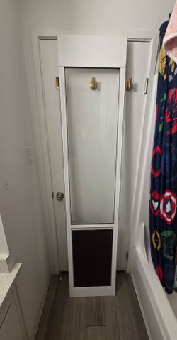 Pet Patio Door Insert for Sliding Glass Door - Adjustable Height (75"-80")