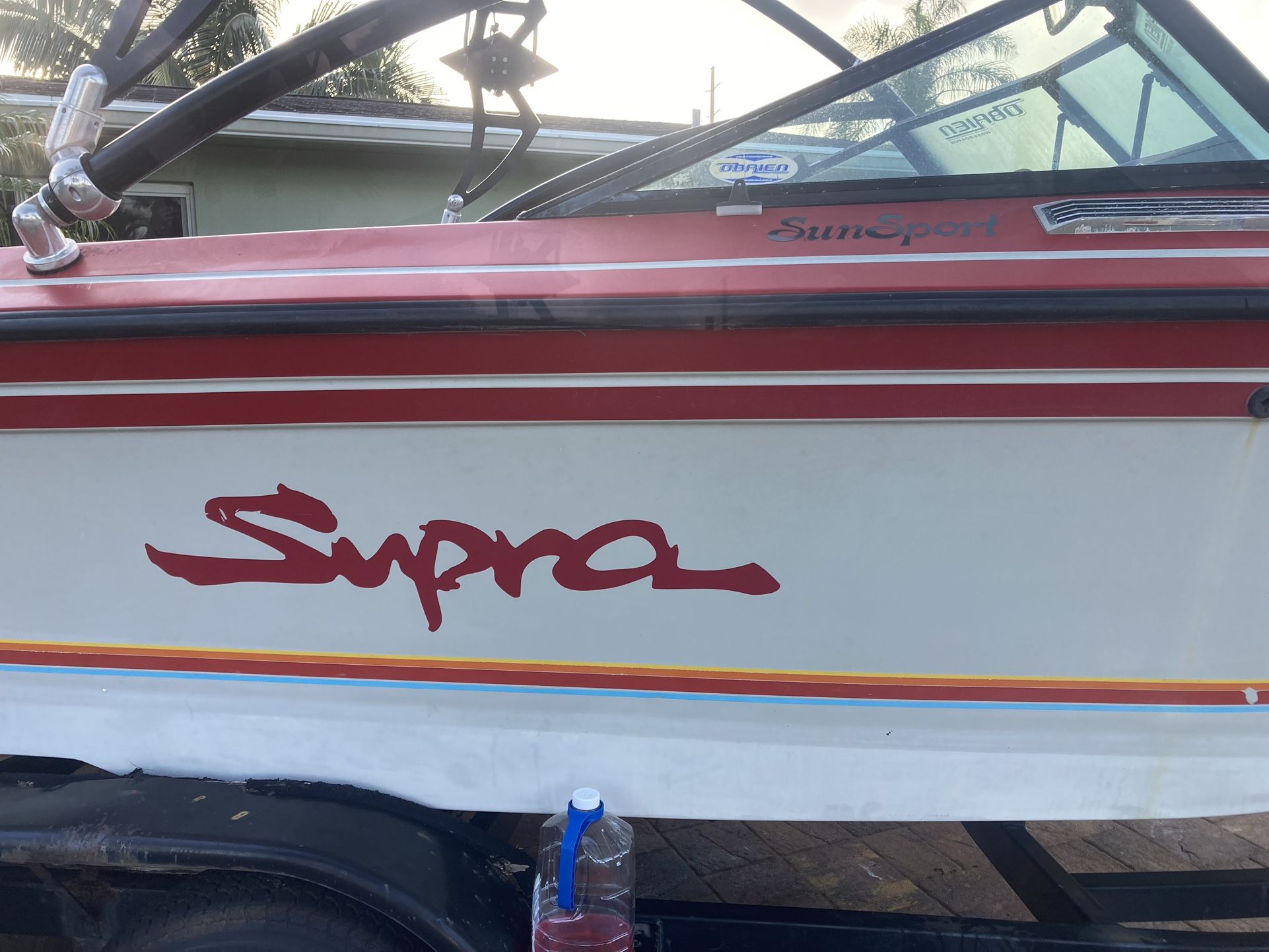 1988 SUPRA  OPEN BOW Wake board boat