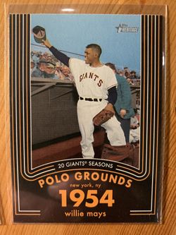 Willie Mays 2020 Topps Heritage Baseball Cards