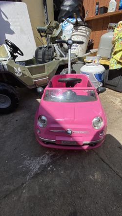 Fiat Baby/Toddler Toy Push Car Stroller In Pink
