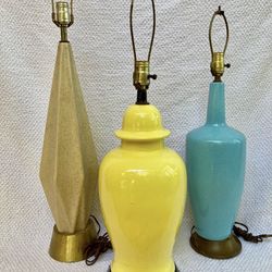 Vintage Mid century Lamps 