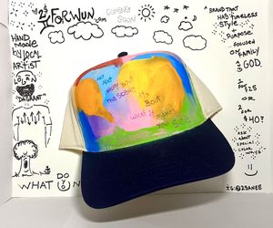 Local artist brand 2FORWUN hand-painted Hats