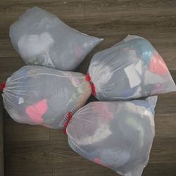 Bags of women clothes