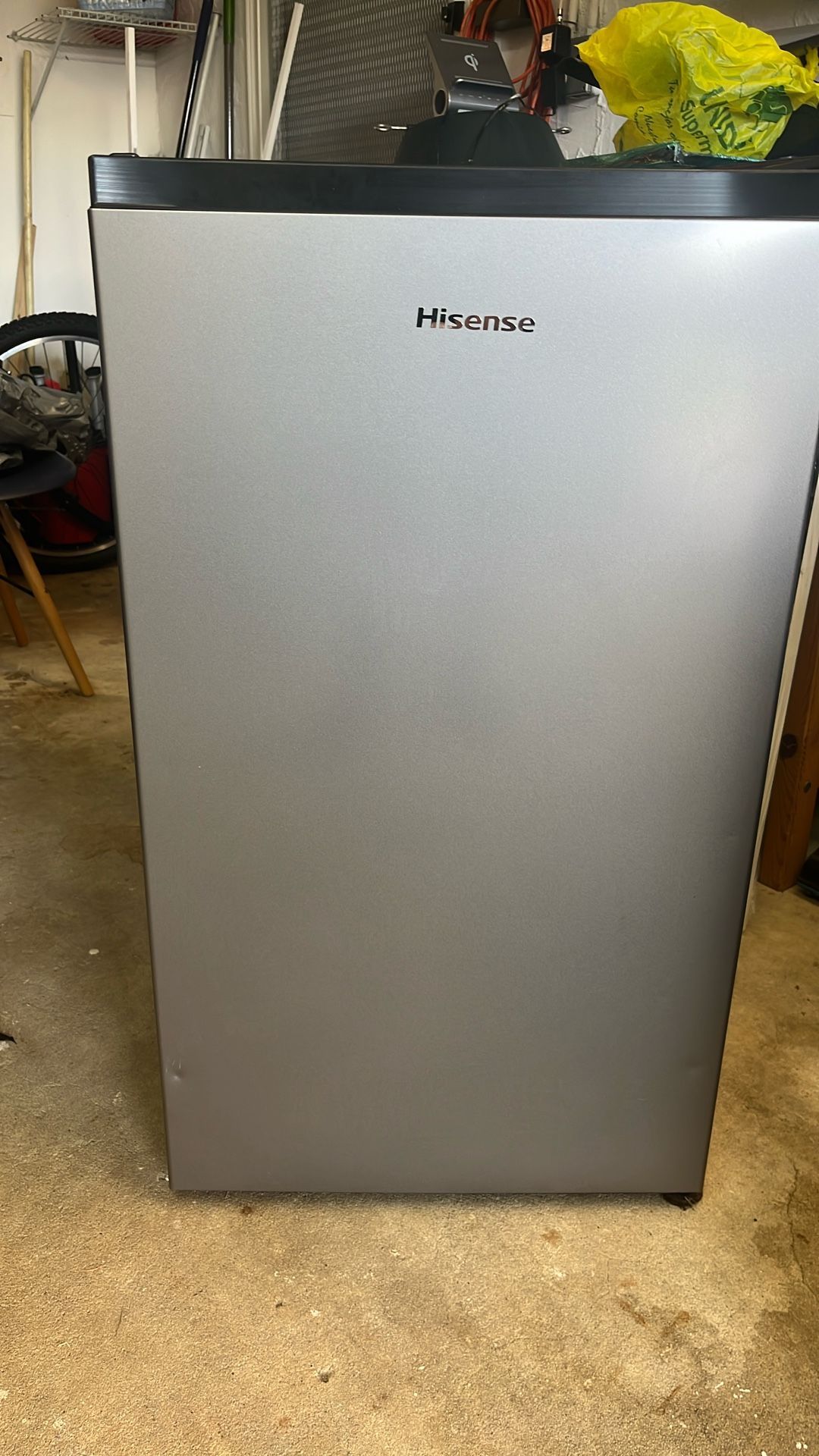 Hisense is a compact refrigerator