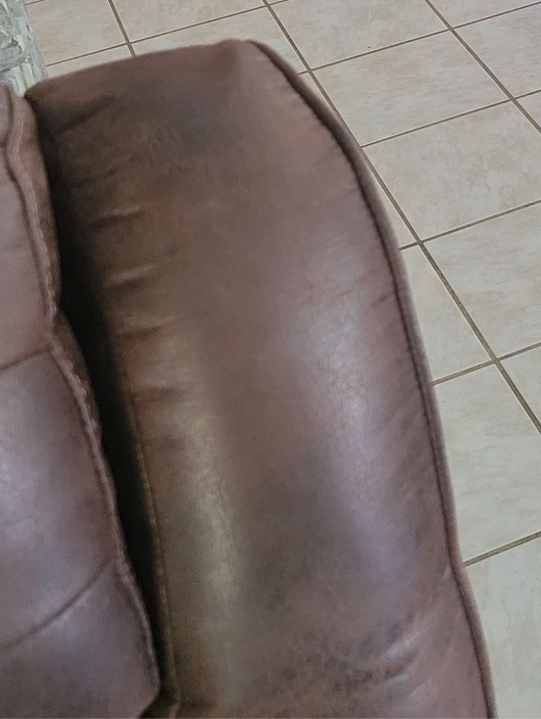 Dark Brown Sofa Set With 4 Recliners