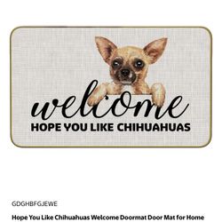 Chihuahua Door Mat 18x30