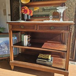 Gorgeous Burlwood French Sideboard with Shelves