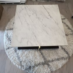 Coffee Table Faux Marble Top