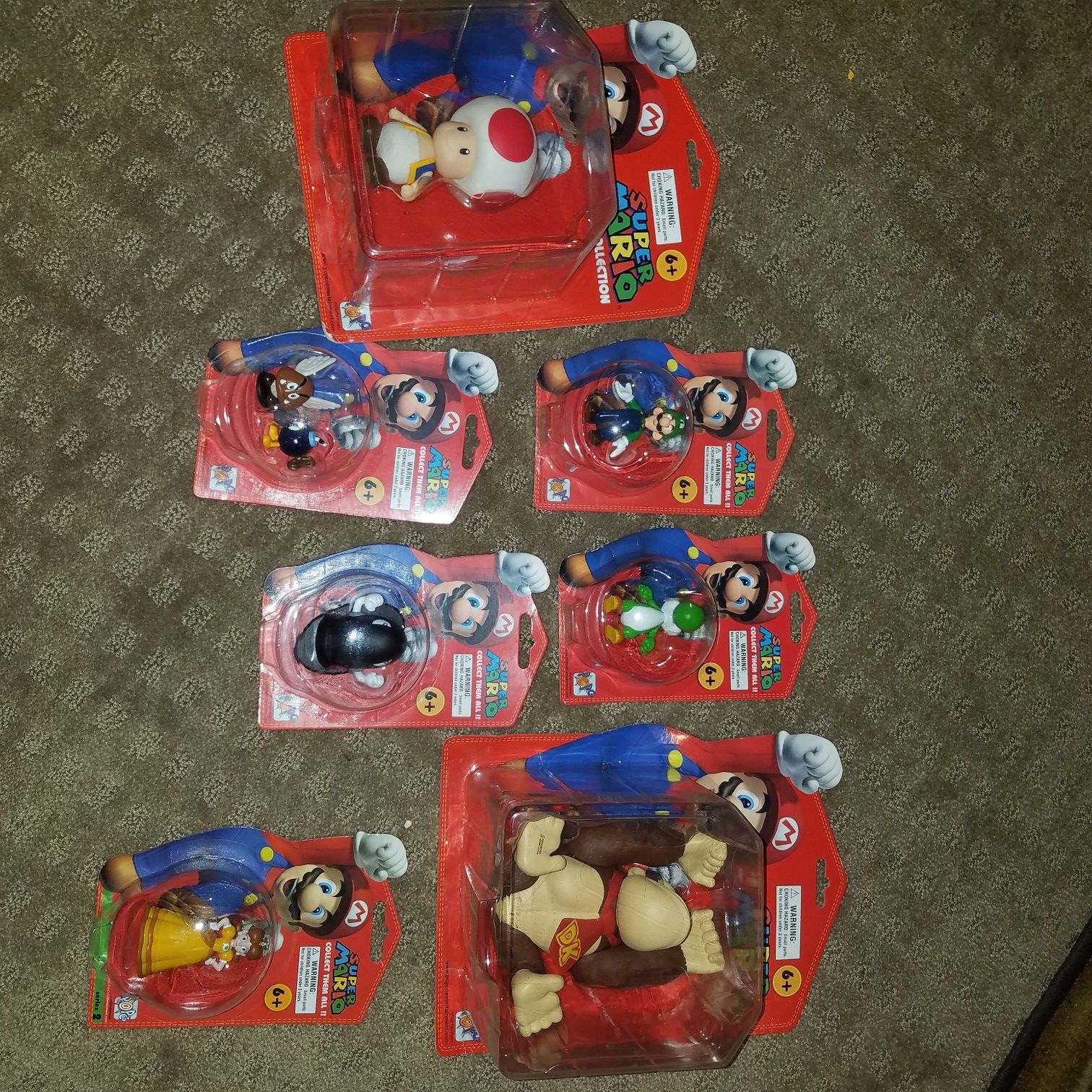 Mario toy collection 10 years old