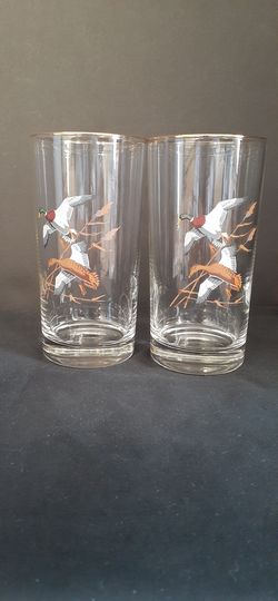 (2) Vintage Mallard/Duck Tumblers