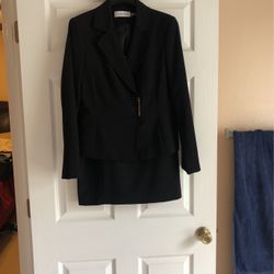 Ladies Black Calvin Klein Suit Size 8 
