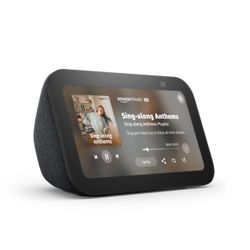 Amazon Echo Show 5 (newest model), Smart display with 2x the bass and clearer sound, Charcoal