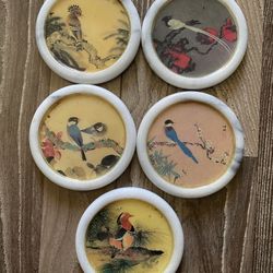 Marble Bird Coasters