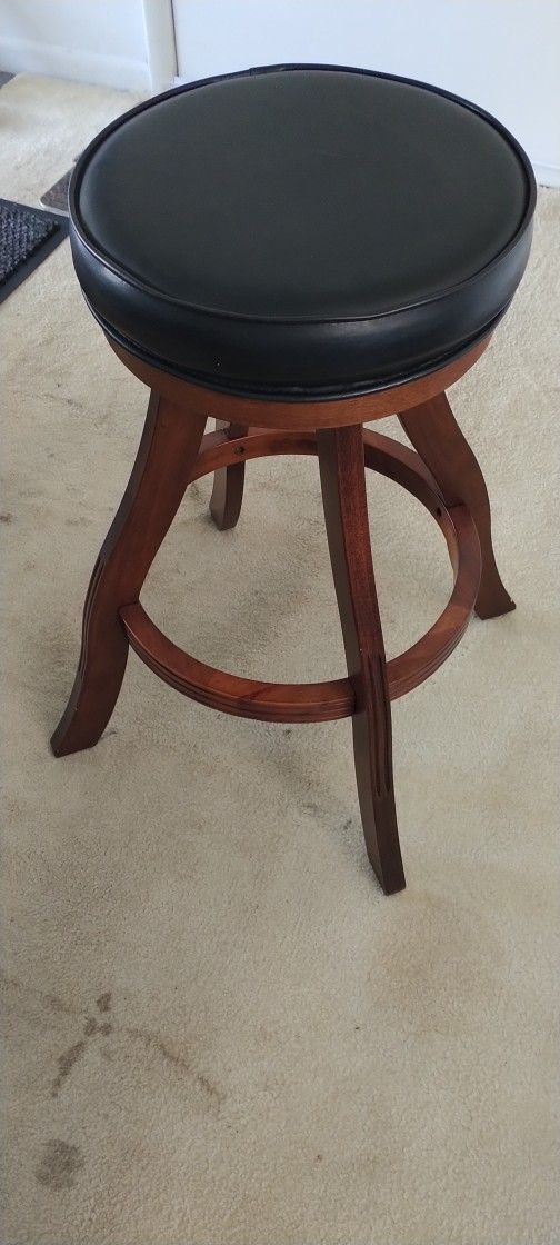 Glass Top Table And 2 Bar Stools