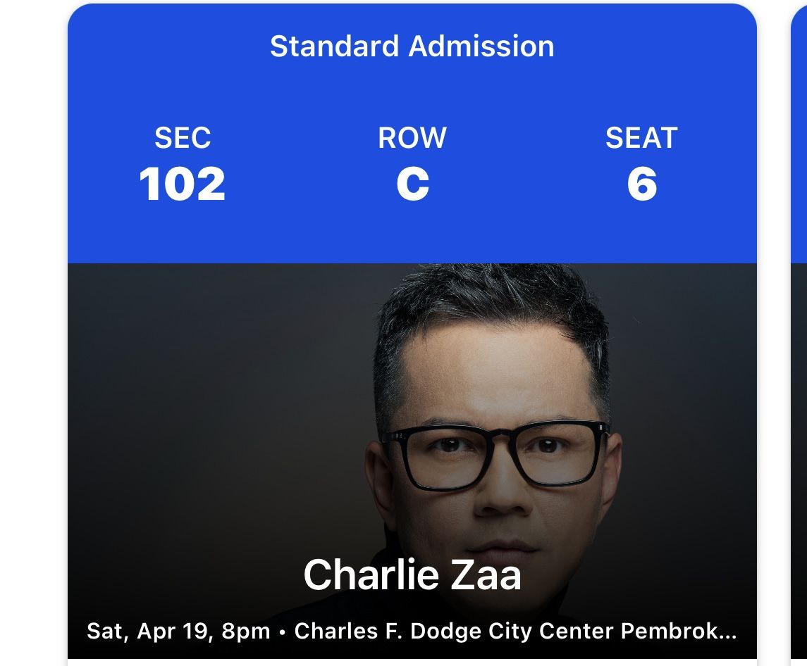 2 Ticket Charlie Zaa