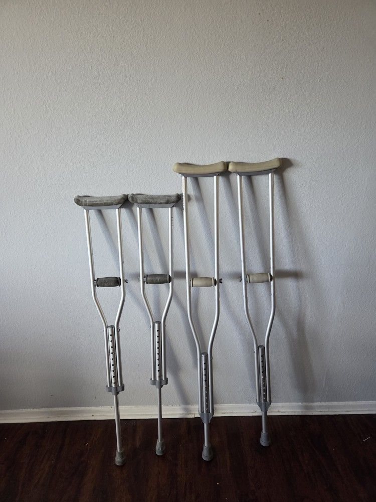 crutches.