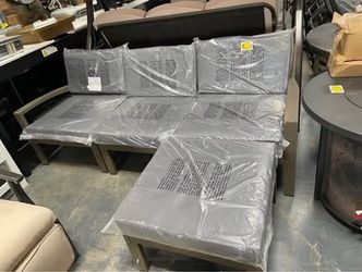 Assembled New Outdoor 4 Pcs Patio Furniture Wood Frame