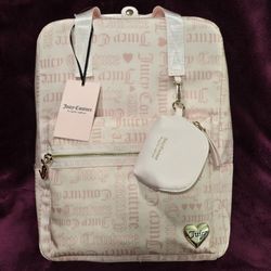 Juicy Couture Backpack Light Pink Powder Blush Material Girl NWT