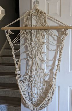Hanging Macrame Hammock  Swing