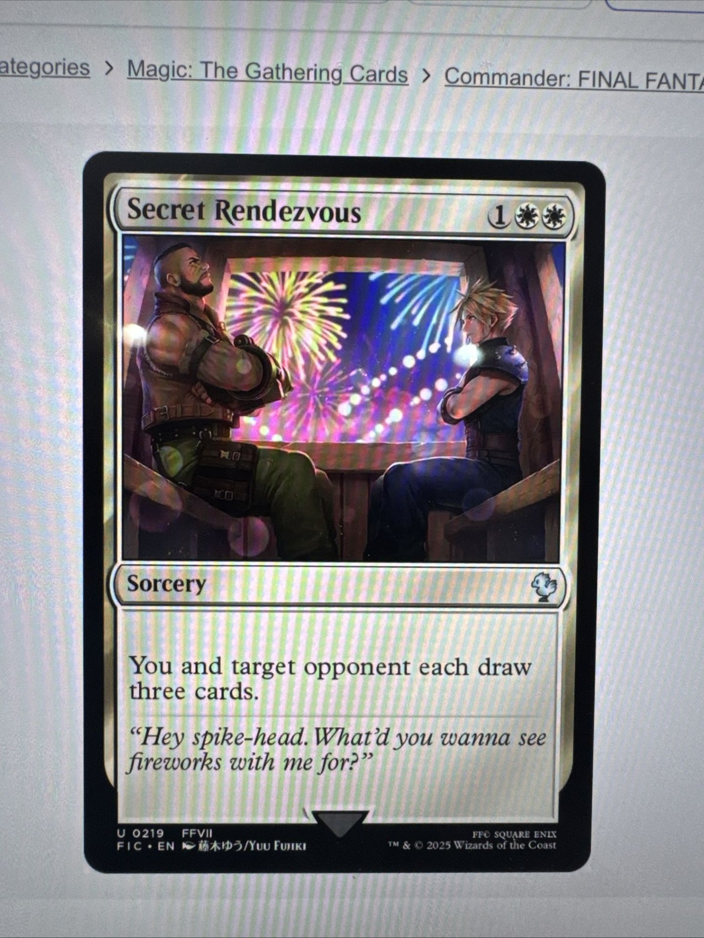 mtg secret rendezvous final fantasy Card Kingdom