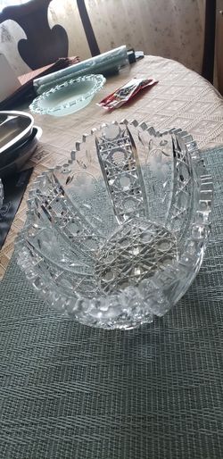 Cut Glass Fruit Bowl