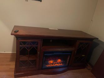 TV Stand with Chimney
