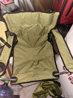 2 Lawn Chair Set Green