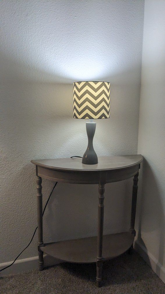 Small Table And Lamp