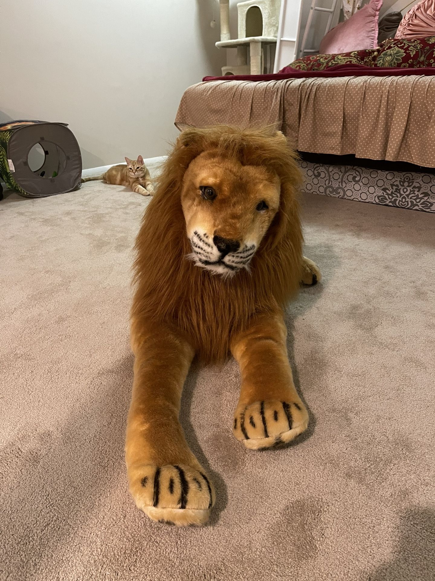 Melissa & Doug Giant Lion Stuffed Animal (6ft Long)