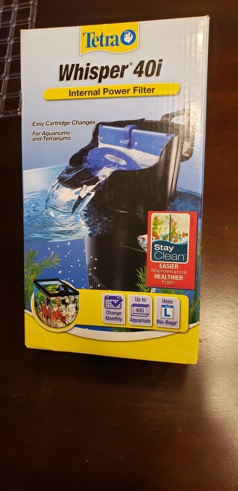 Tetra Whisper 40i Internal Aquarium Fish Tank Filter