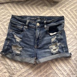 American Eagle Hi-Rise Shortie Shorts
