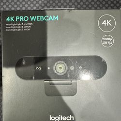 Logitech - 4K PRO WEBCAM w/HDR Noise-canceling mics
