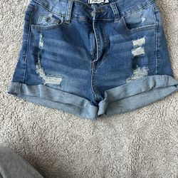 lightblue booty shorts