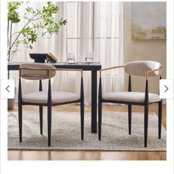 Modern Dining Chairs With Gold Accents