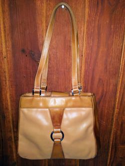 Brown & Tan Shoulder Bag